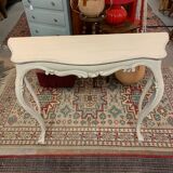 Patinated wooden console