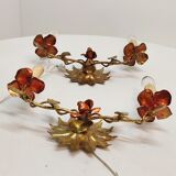 Golden forging sconces. Spain 1940s.