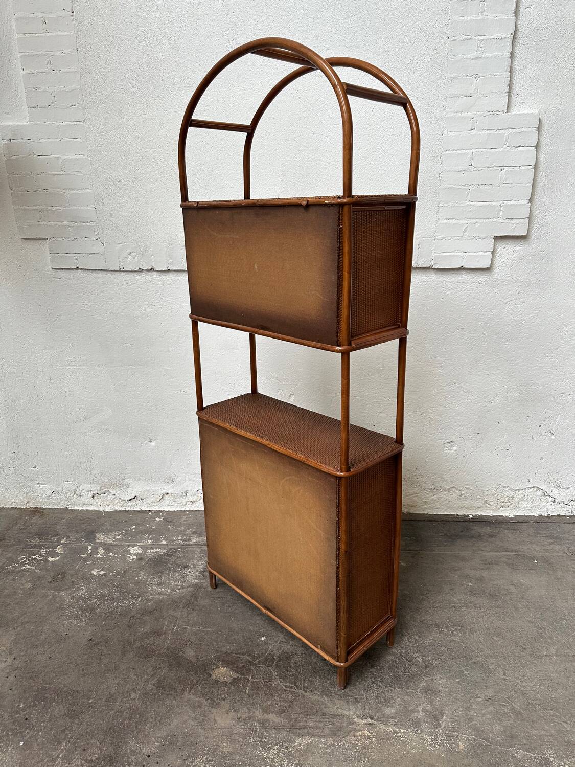 Rattan shelf/bookcase