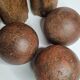 Ancien jeu de quilles grande taille en bois tourné, 52 cm