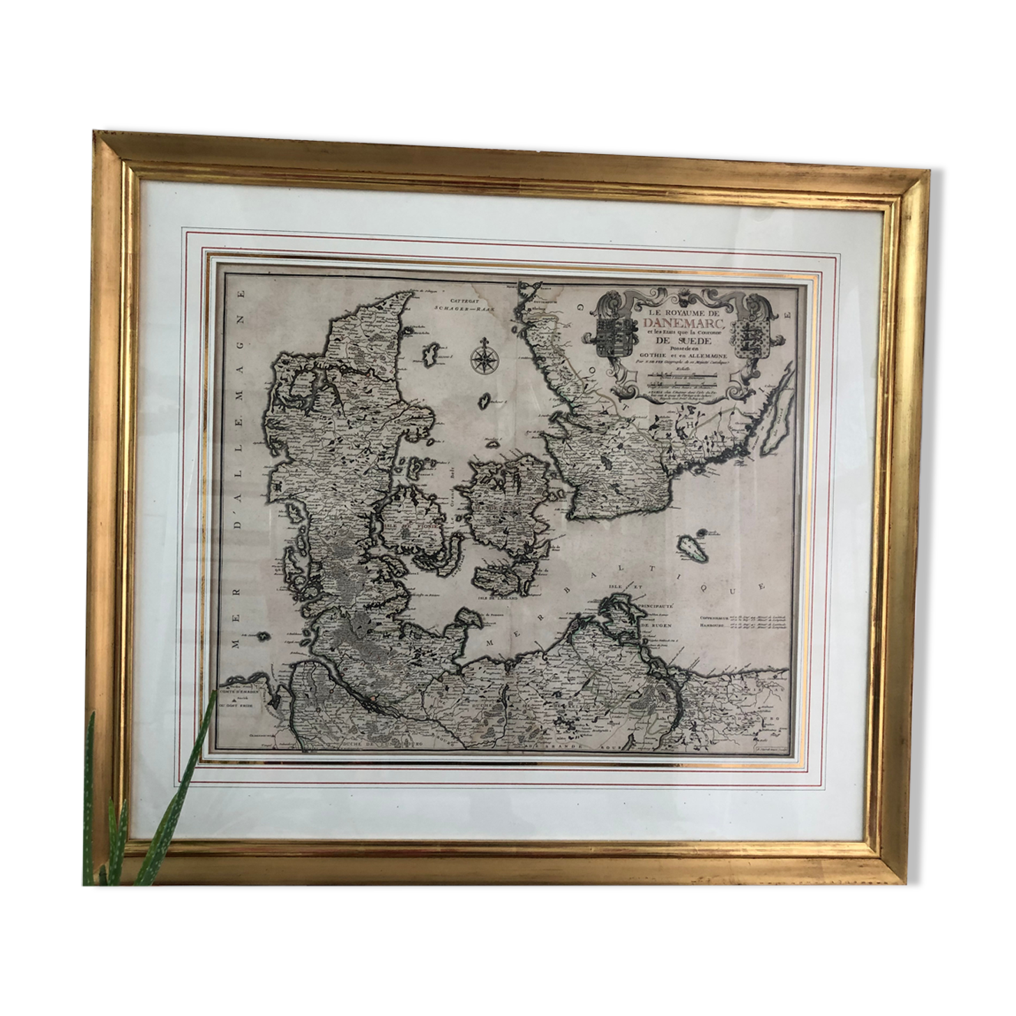 Ancient map endaded - Gothia and Germany -1713