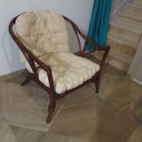 Bamboo and bentwood armchair from the 60s