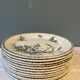 Set of 12 Terre de Fer dessert plates Grand Dépôt E.Bourgeois