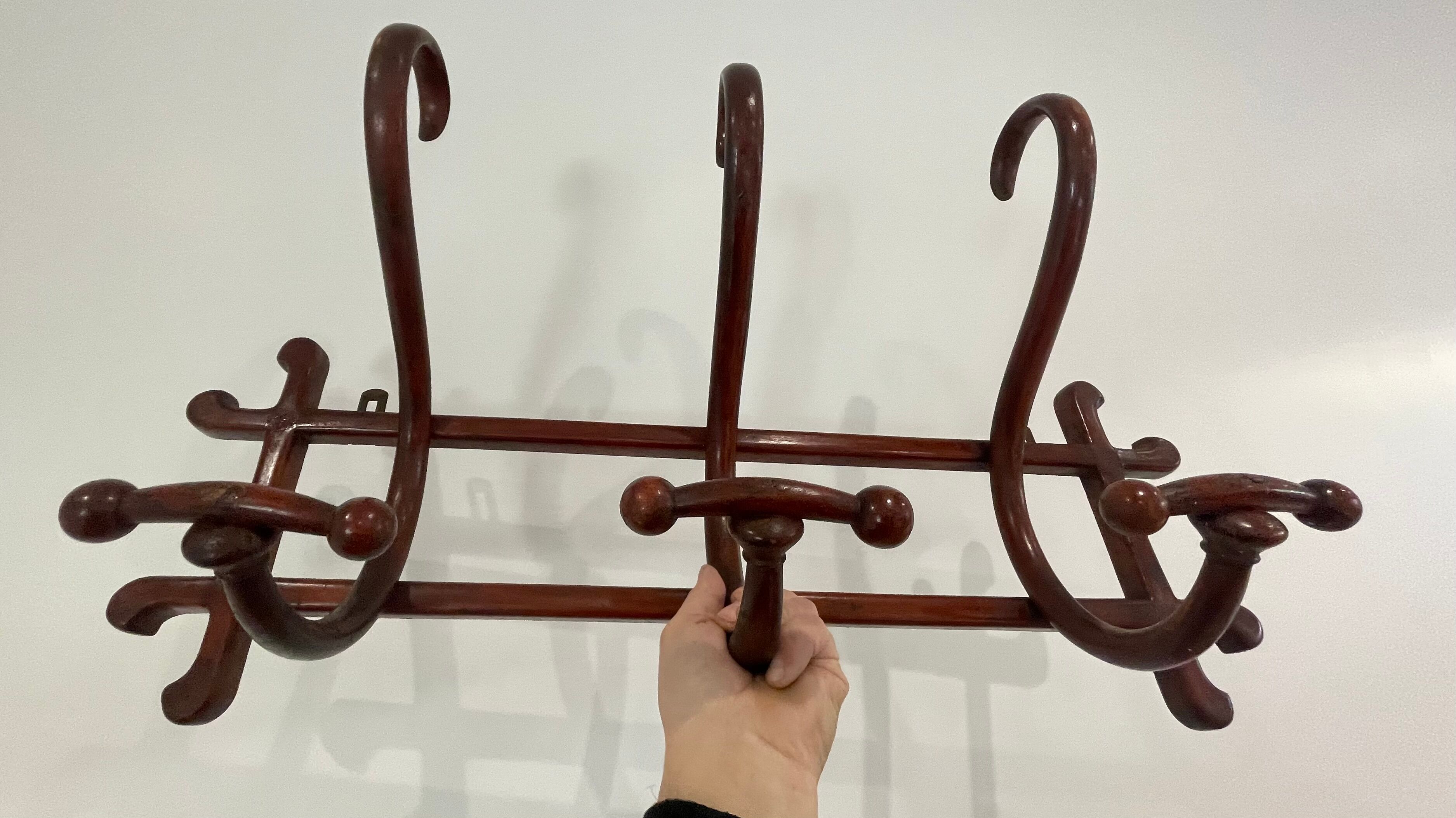 Wall hook coat rack bistro Thonet bentwood