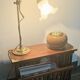 Rosewood and brass magazine stand table