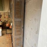 Wooden shuttered wardrobe