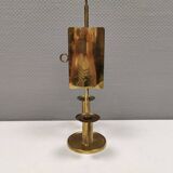 Danish double candle holder in solid brass 1960-70s.