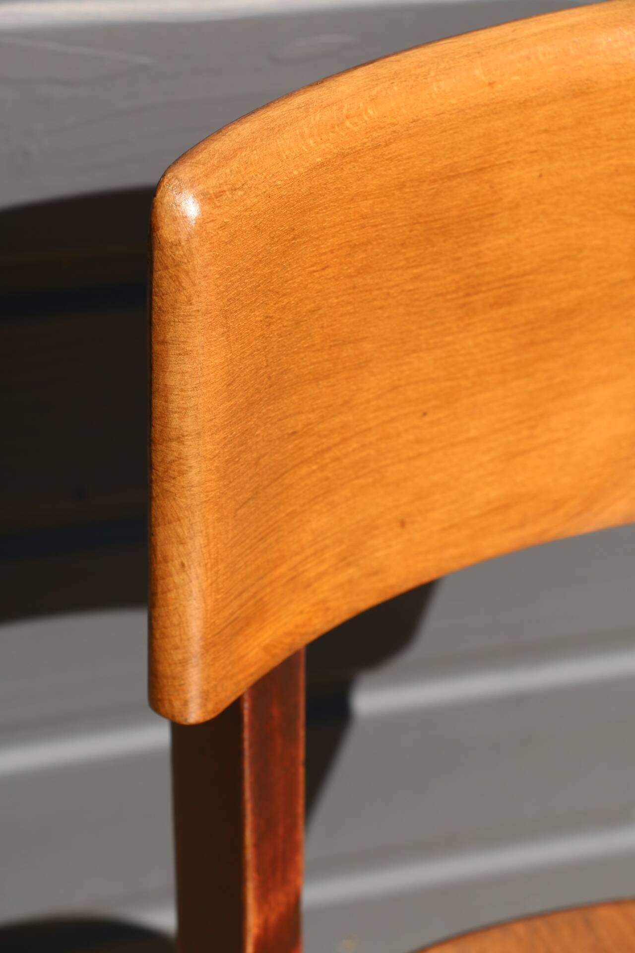 3 Baumann chairs with wide backs No. 30, dark beech