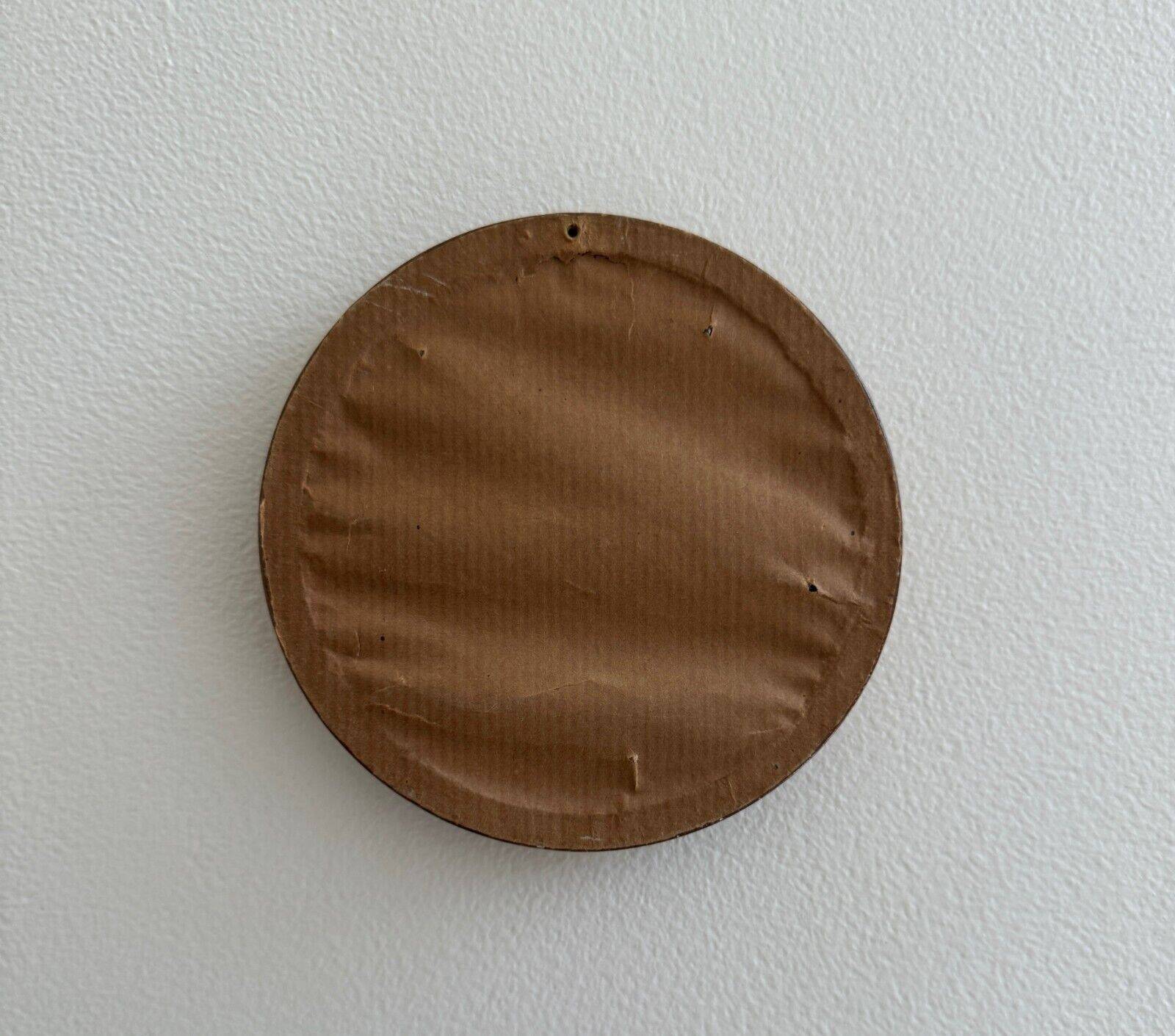 Round miniature by G. Grenon, bouquet of flowers, early 20th century