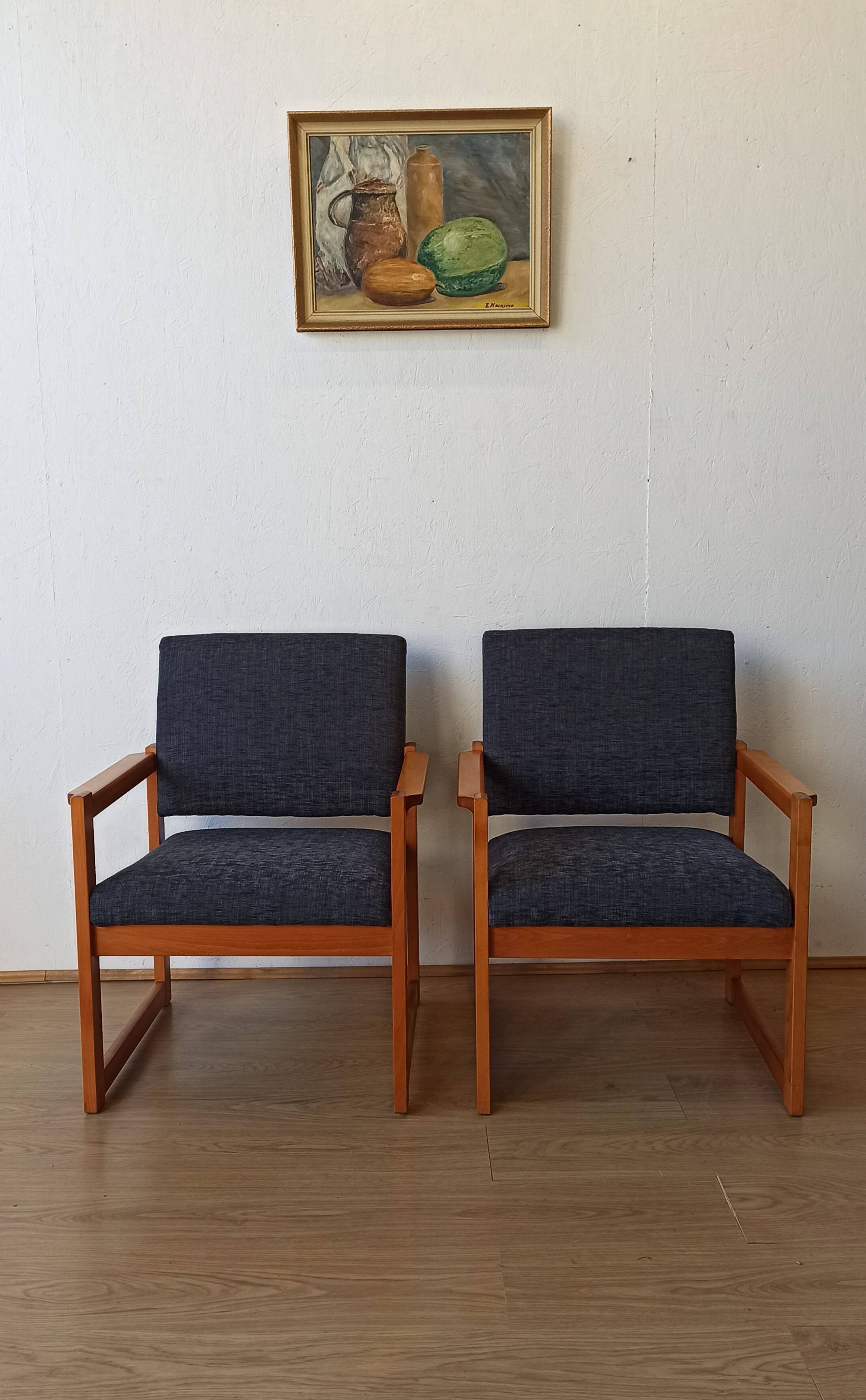Fauteuils vintage 1970. Ensemble de 2.