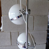 White eyeball 2-light floor lamp