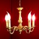 French 5 light quality bronze chandelier scroll acanthus leaf arms