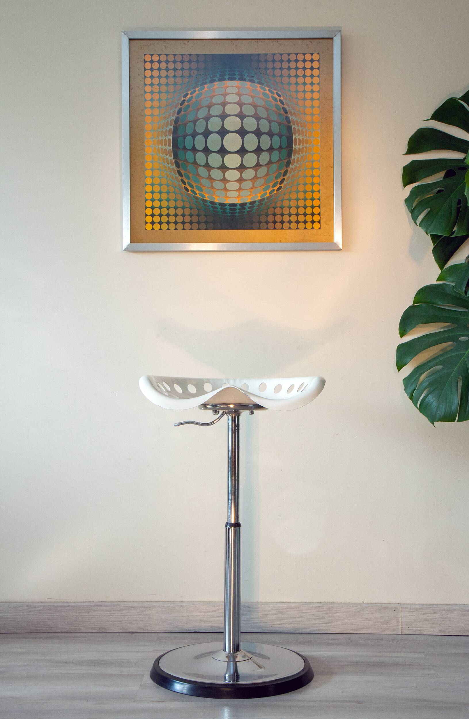 Etienne Fermigier telescopic stool for Mirima, 1972