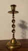 Twisted brass vintage candlestick