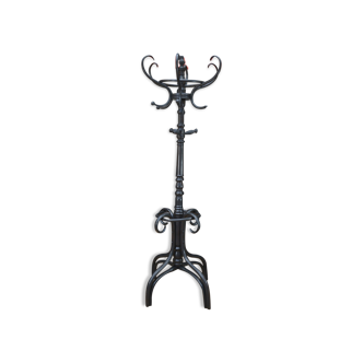 Old curved wooden parrot coat rack 1920