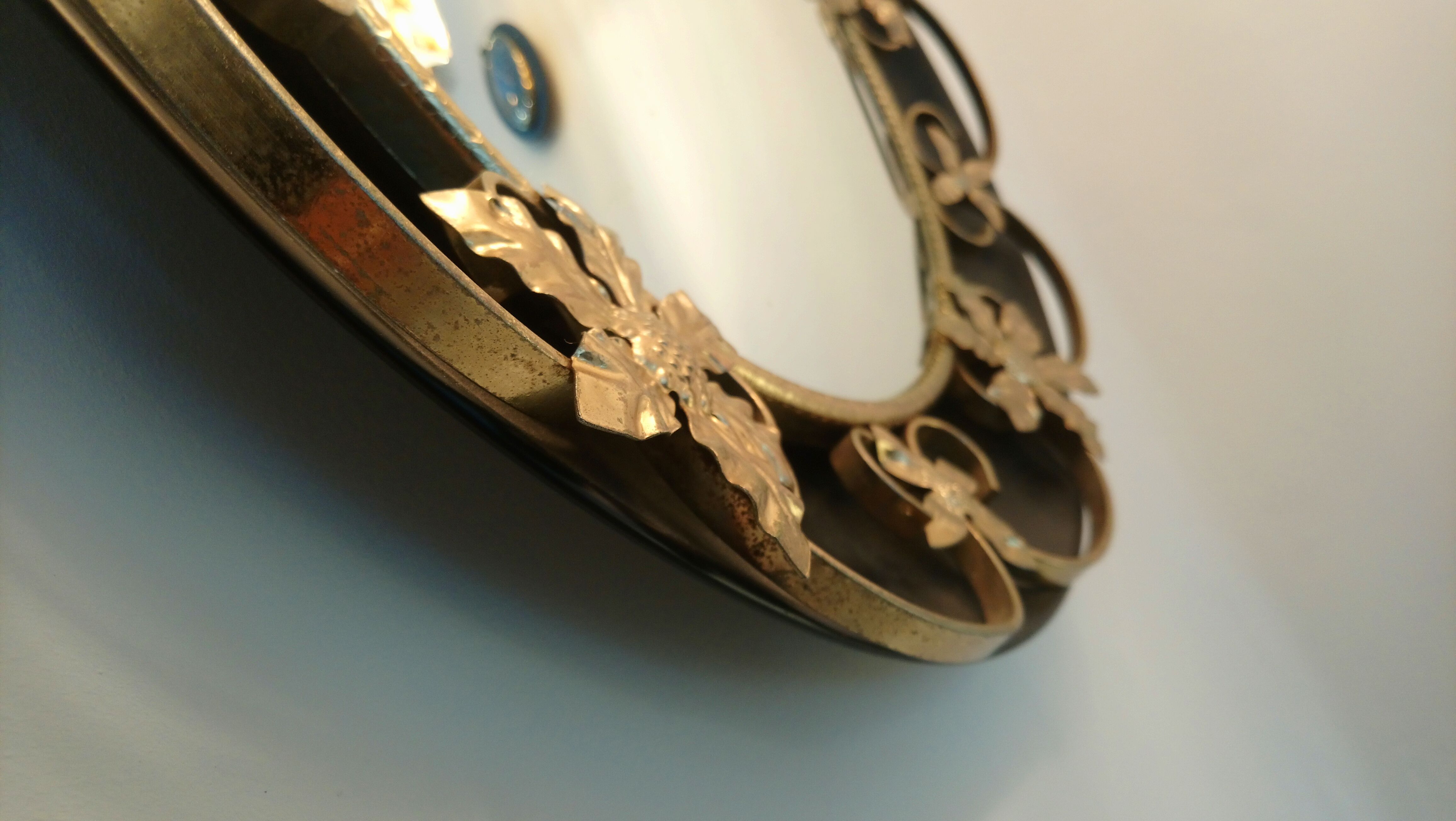 Black witch mirror of the 60s - 43cm