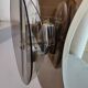 Smoked glass bathroom mirror, Italian design, 1980s.