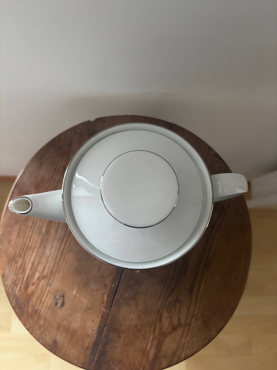 Thomas Germany Medallion Silver Rimmed Porcelain Tea Set