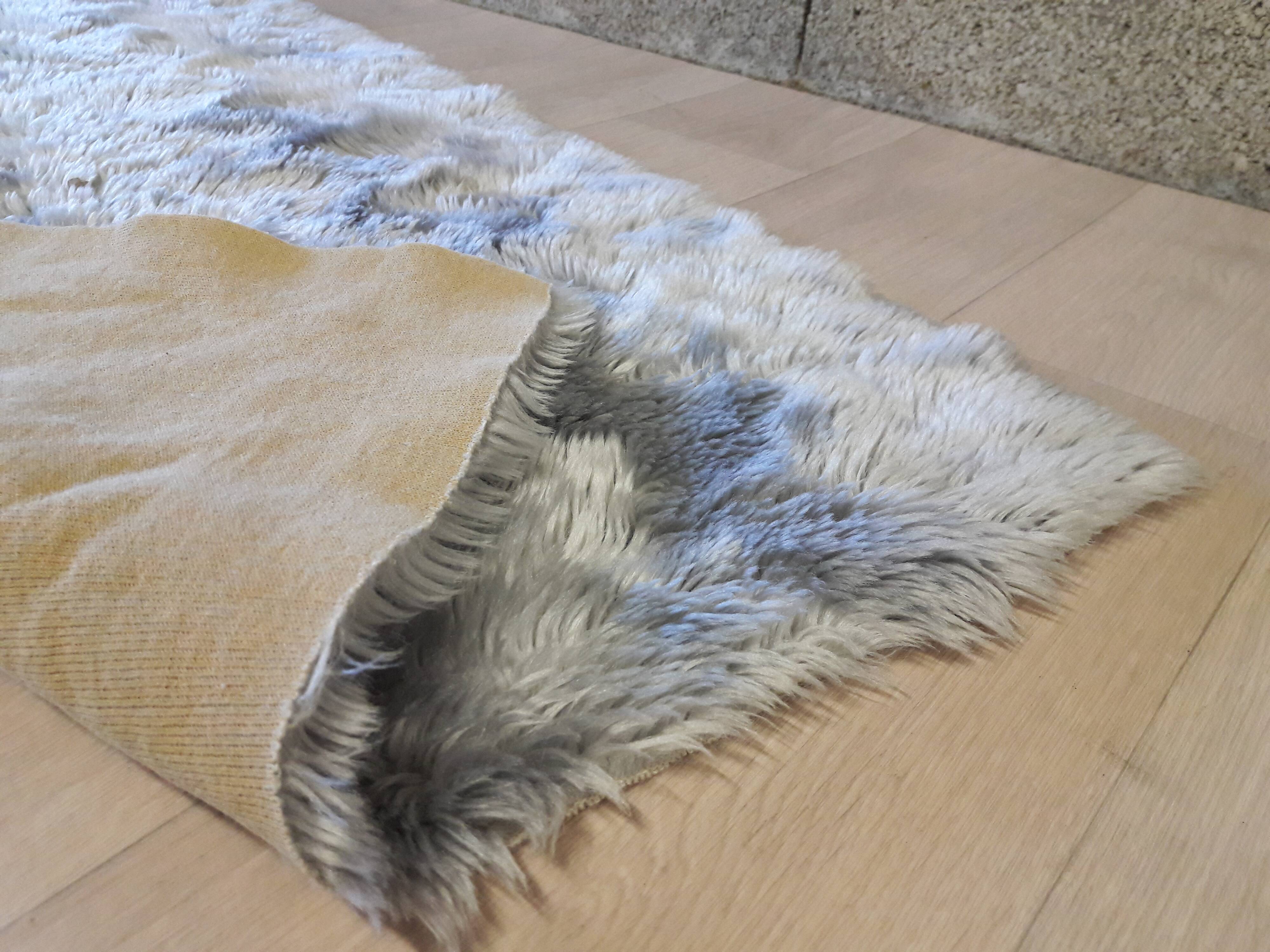 Carpet Rug gray 126x66cm