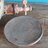 Vinaigrier pot alcohol jar signed Jean-Pierre Prud’homme stoneware from Puisaye