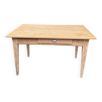 Table de ferme 2 tiroirs