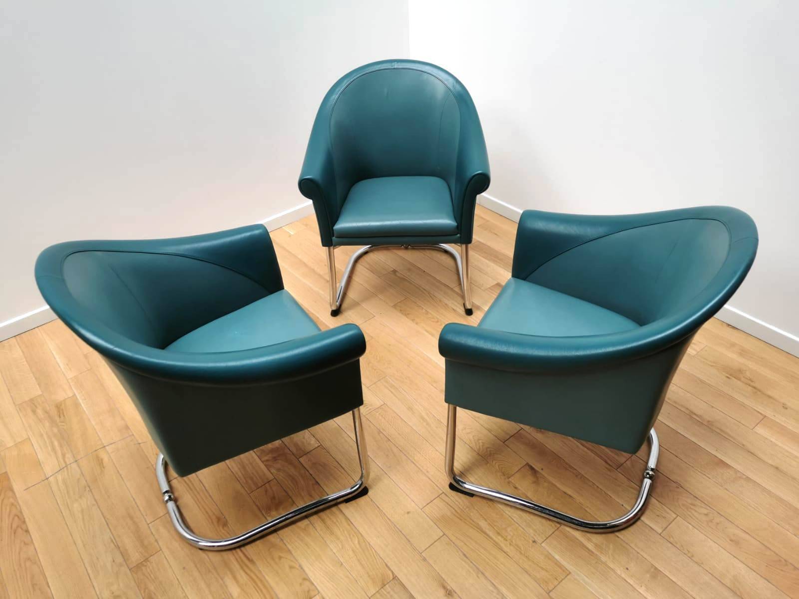 Slitta Slinan armchairs, Poltrona Frau