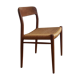 Model chair 75 in teak and rope by Niels Otto Moller