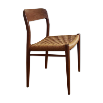 Model chair 75 in teak and rope by Niels Otto Moller