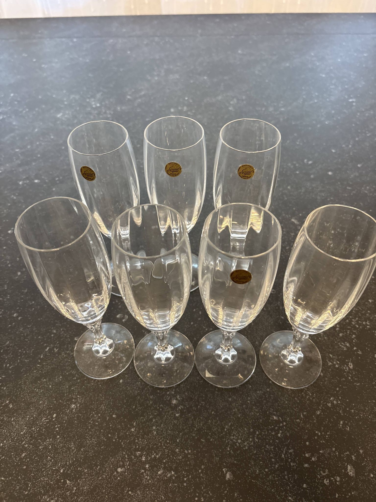 Flûtes en cristal