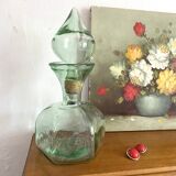 Vintage carafe in light green glass