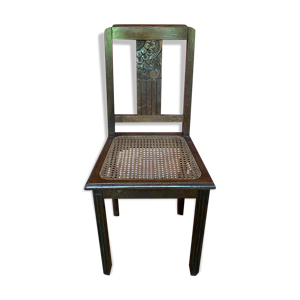 Chaise de table en cannage