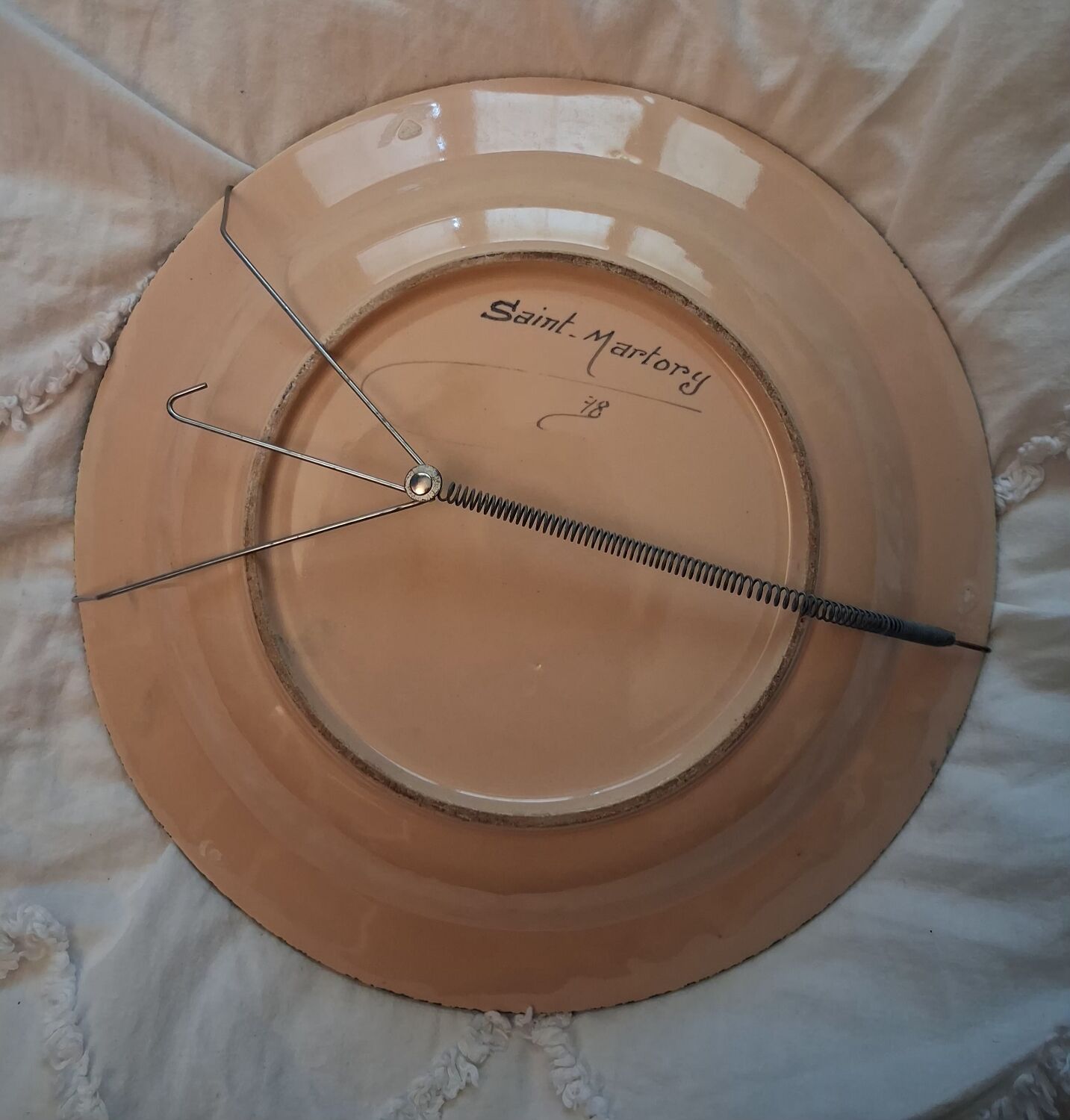 Vintage decorative plate 40/60 Saint Martory