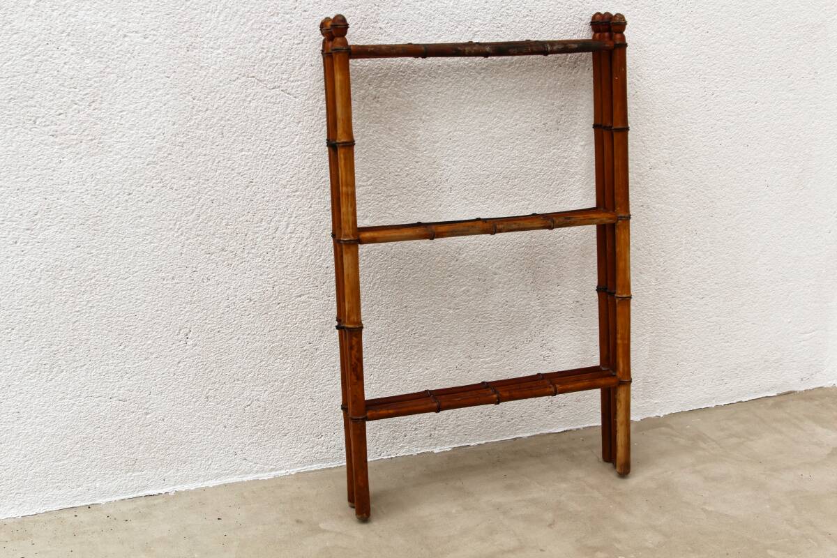 Porte serviettes, étendoir en bambou