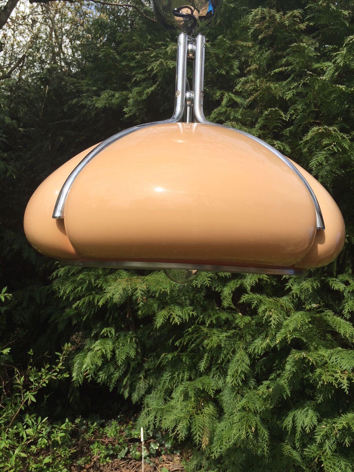 Hanging lamp by Gae Aulenti for Guzzini Quadrifoglio 1970
