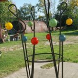 Coat rack attributed to Roger Feraud “treble clef” model
