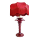 Antique red palm tree lamp, Italian design, 70s