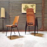 Set of 6 stackable chairs Baumann Manhattan