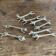 Set of 8 antique silver-plated knife rests Animals