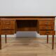 Mid-Century Freestanding Teak Desk, Denmark, 1960s