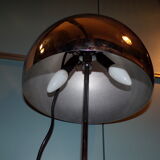 Chrome metal mushroom lamp