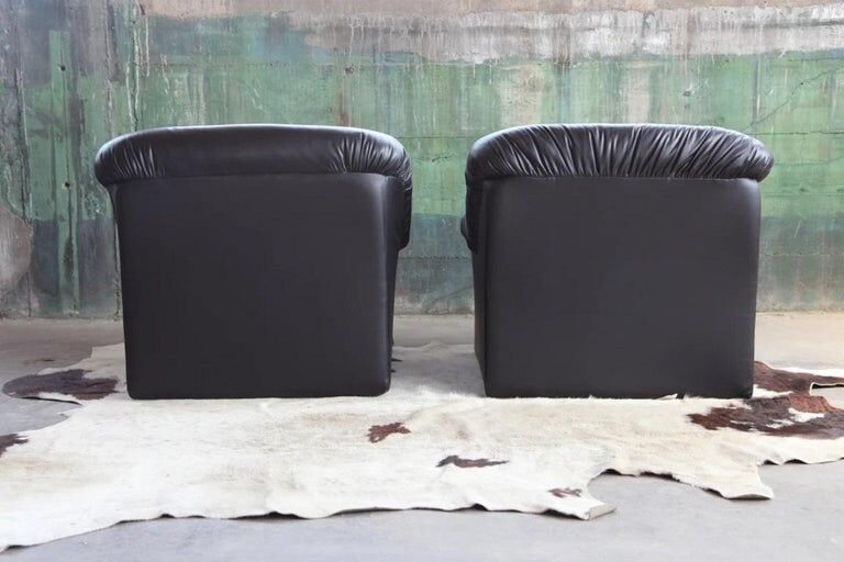 Fauteuil sculpturale rembourrée post-moderne 1980