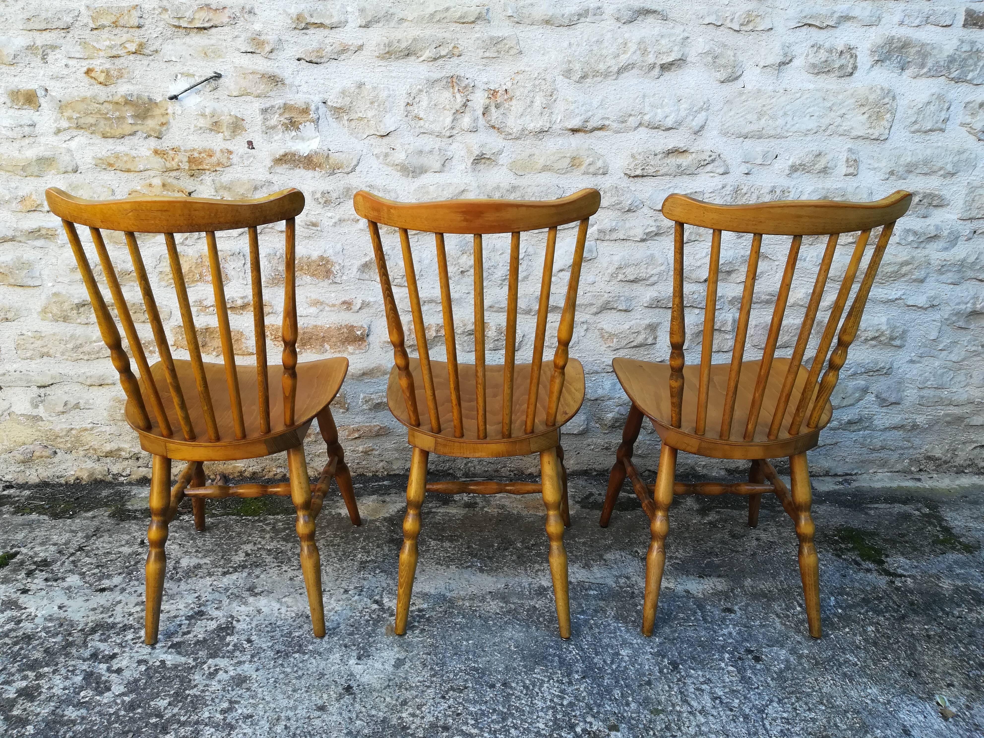 Mismatched bistro chairs