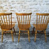 Mismatched bistro chairs