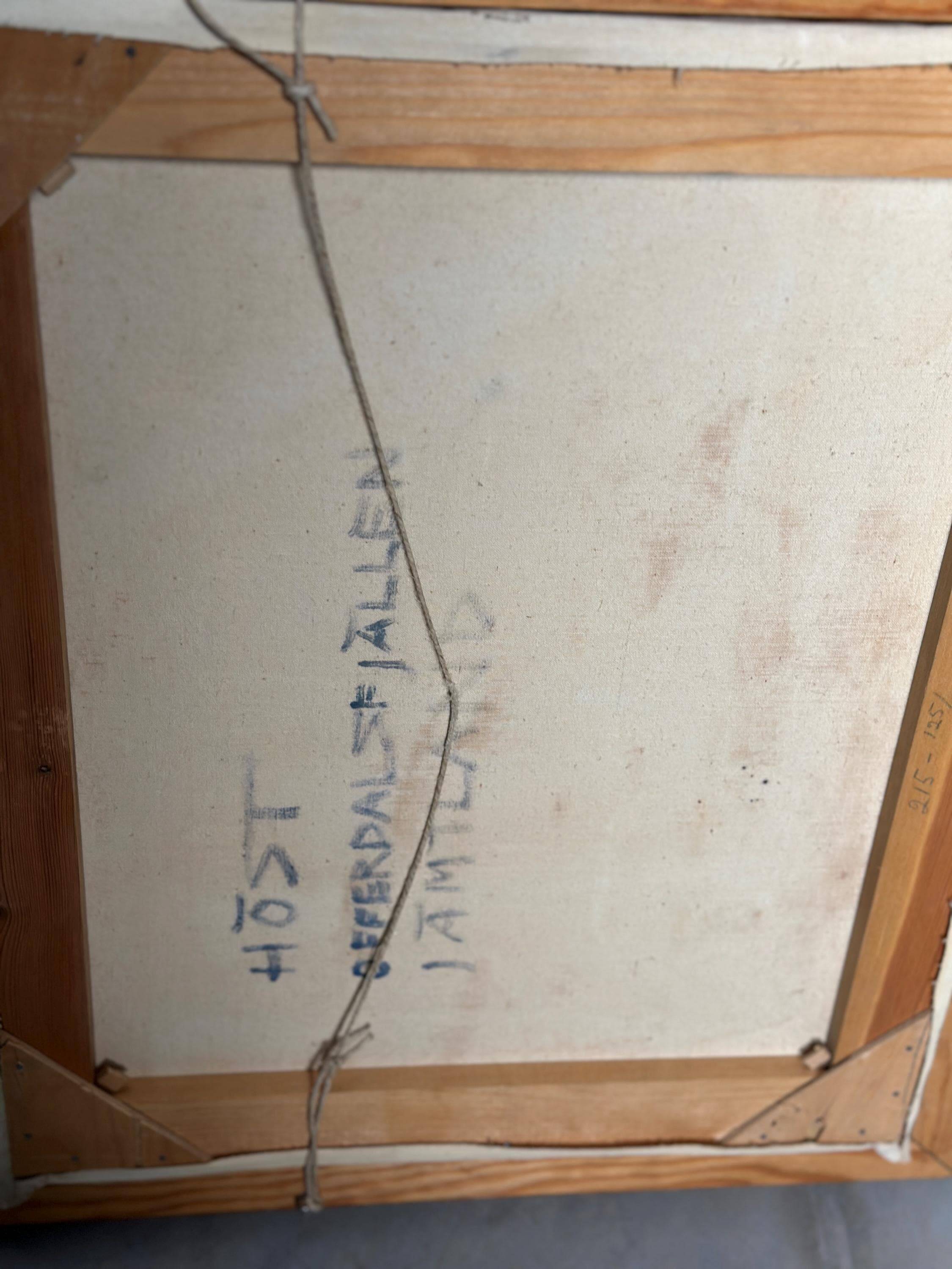 Original Mid Century Swedish Oil On Canvas – “Autumn, Offerdal Mountains, Jämtland” By Nils Öberg – Vintage & Framed – 45 × 53 Cm