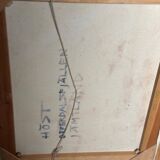 Original Mid Century Swedish Oil On Canvas – “Autumn, Offerdal Mountains, Jämtland” By Nils Öberg – Vintage & Framed – 45 × 53 Cm