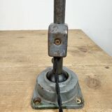 Industrial Grey Enamel Workshop Table Lamp from Siemens, 1950s