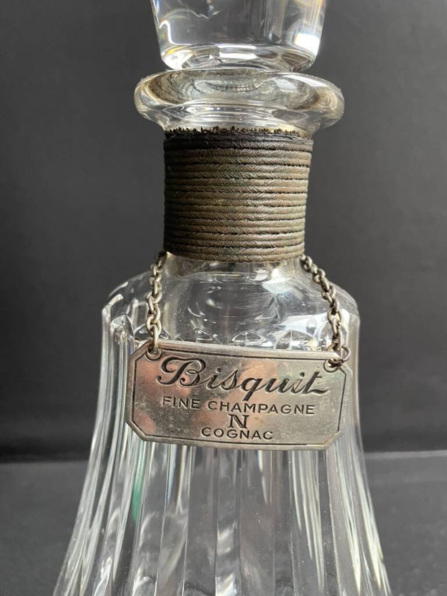 Carafe estampillée Baccarat - Biscuit Fine Champagne Cognac Napoléon