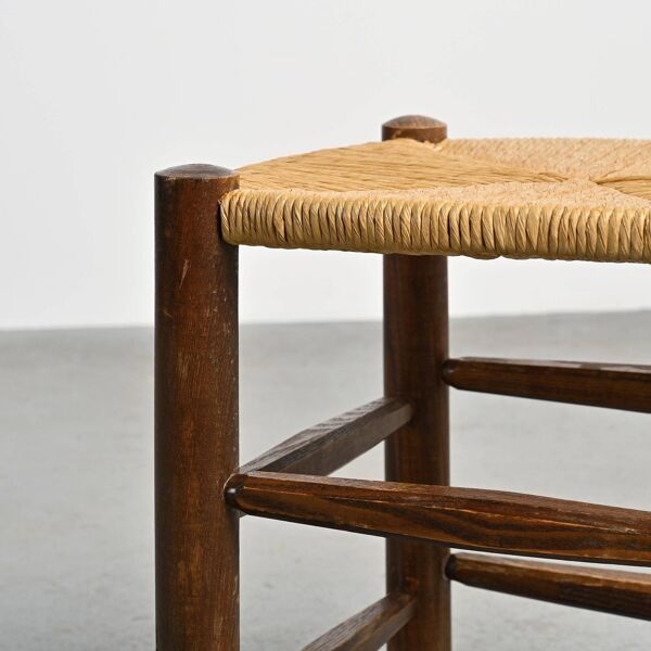 Paire de tabourets Bauche par Charlotte Perriand, Maison Sentou, vers 1950