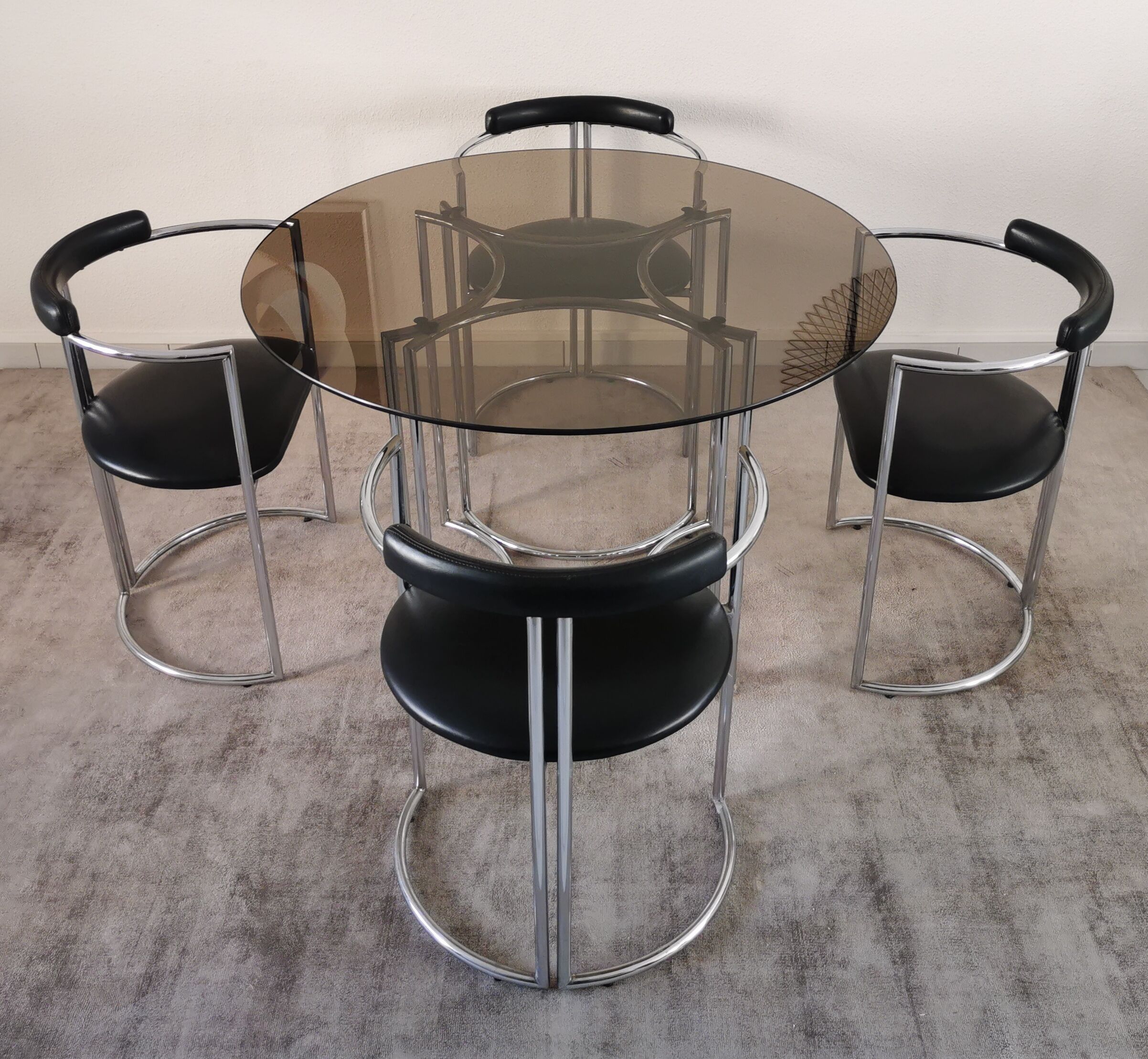 Bauhaus-style dining set from the 70s