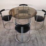 Bauhaus-style dining set from the 70s